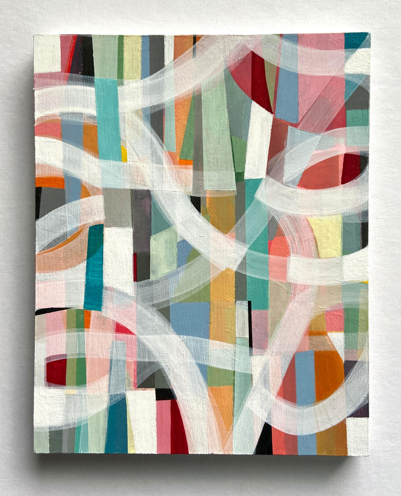 Pathways (2026), Acrylics on wood panel, 20 x 25cm